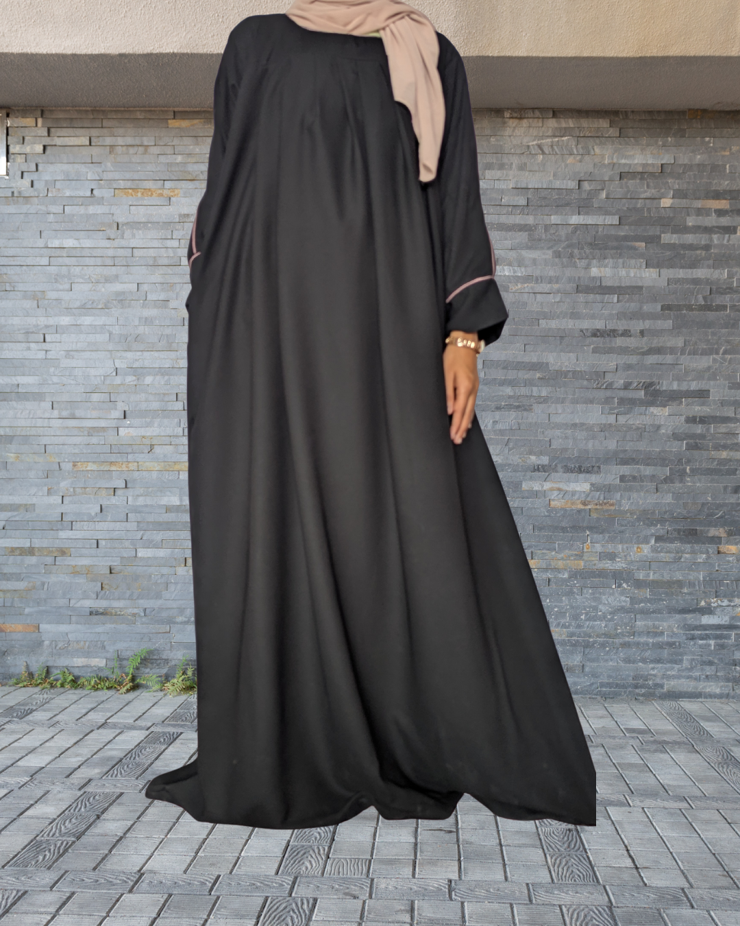 Black Crepe Abaya